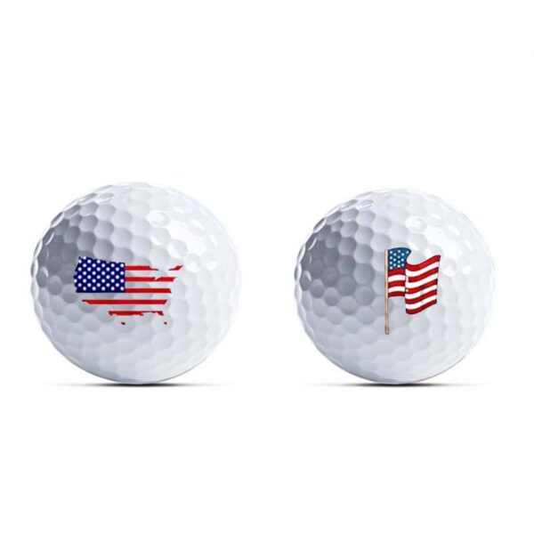 golf double ball set with golf tee