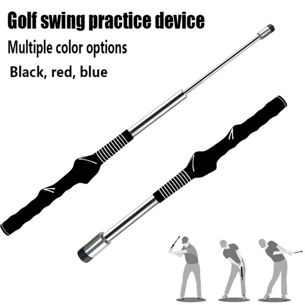 golf retractable swing trainer indoor swing practice stick