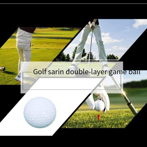 golf double layer practice ball