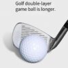 golf double layer practice ball