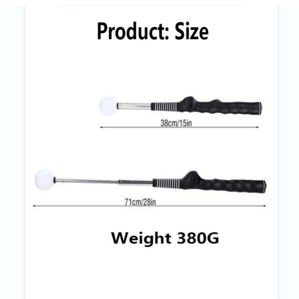golf retractable swing trainer indoor swing practice stick