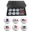 golf double ball set with golf tee