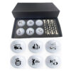 golf double ball set with golf tee