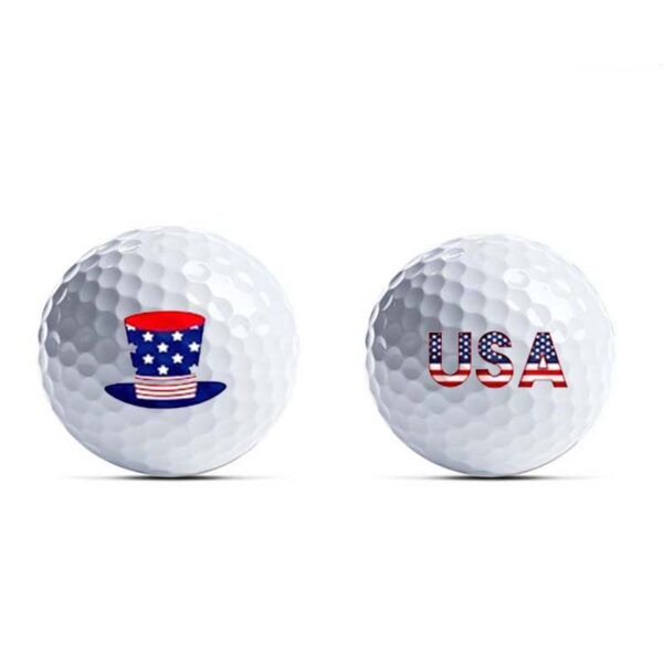 golf double ball set with golf tee