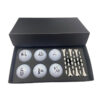 golf double ball set with golf tee