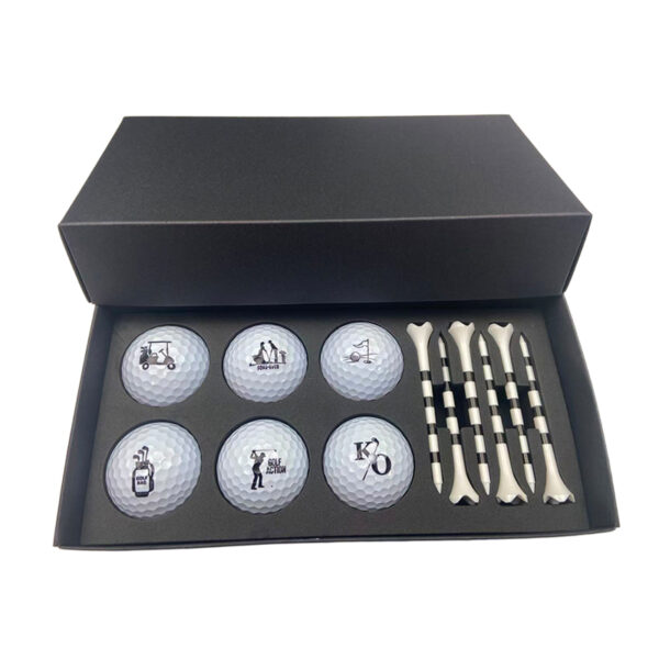 golf double ball set with golf tee