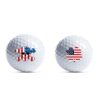 golf double ball set with golf tee