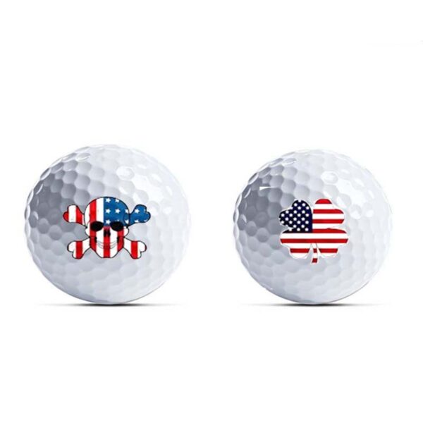 golf double ball set with golf tee
