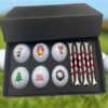 golf ball for christmas holiday theme golf ball for christmas holiday theme