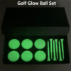 golf fluorescent ball set, luminous ball tee golf fluorescent ball set, luminous ball tee