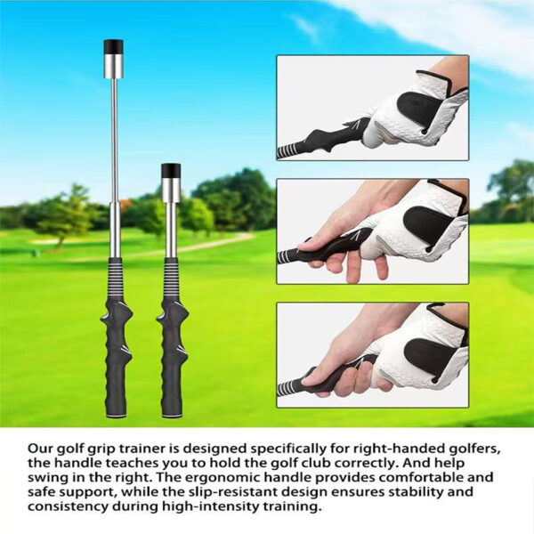 golf retractable swing trainer indoor swing practice stick