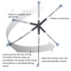 golf retractable swing trainer indoor swing practice stick