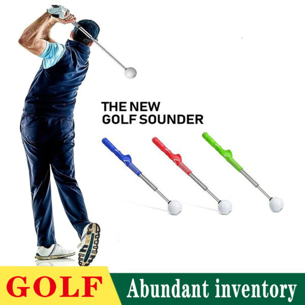 golf retractable swing trainer indoor swing practice stick