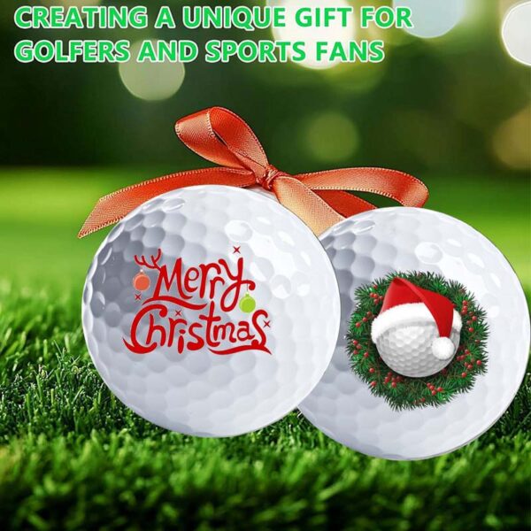 golf ball for christmas holiday theme golf ball for christmas holiday theme