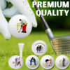 golf double ball set with golf tee