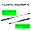 golf retractable swing trainer indoor swing practice stick