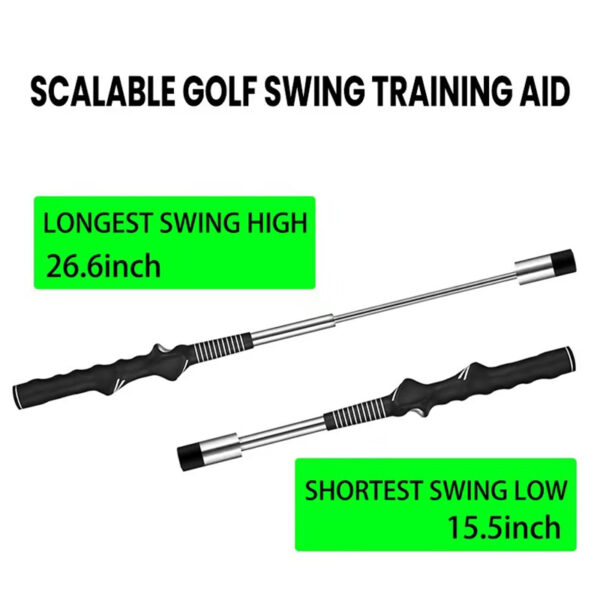 golf retractable swing trainer indoor swing practice stick