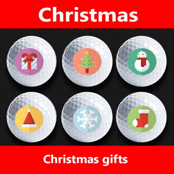 golf ball for christmas holiday theme