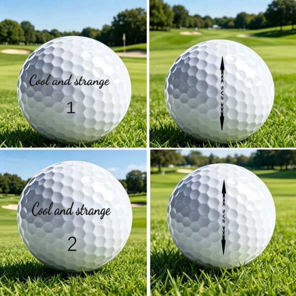cool and strange double layer golf ball a box containing 12 pieces