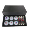 golf double ball set with golf tee