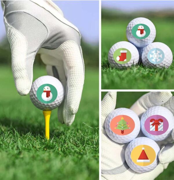 golf ball for christmas holiday theme