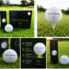 cool and strange double layer golf ball a box containing 12 pieces