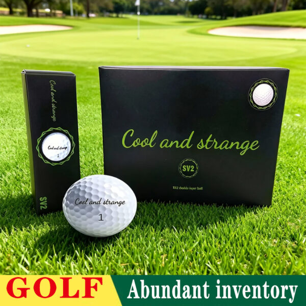 cool and strange double layer golf ball a box containing 12 pieces