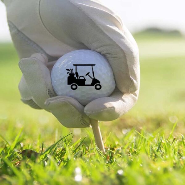golf double ball set with golf tee