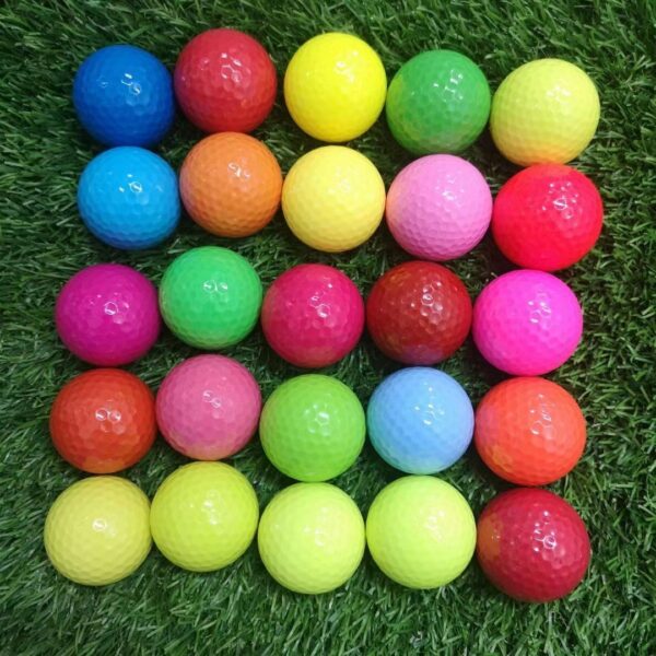 colored golf balls