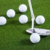 golf double layer practice ball
