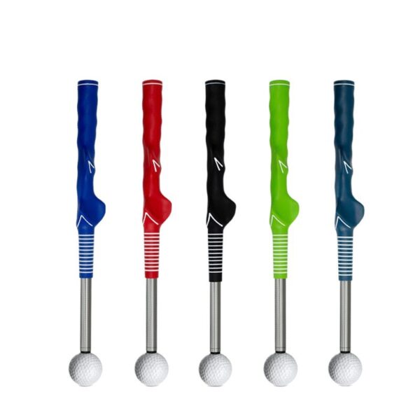 golf retractable swing trainer indoor swing practice stick