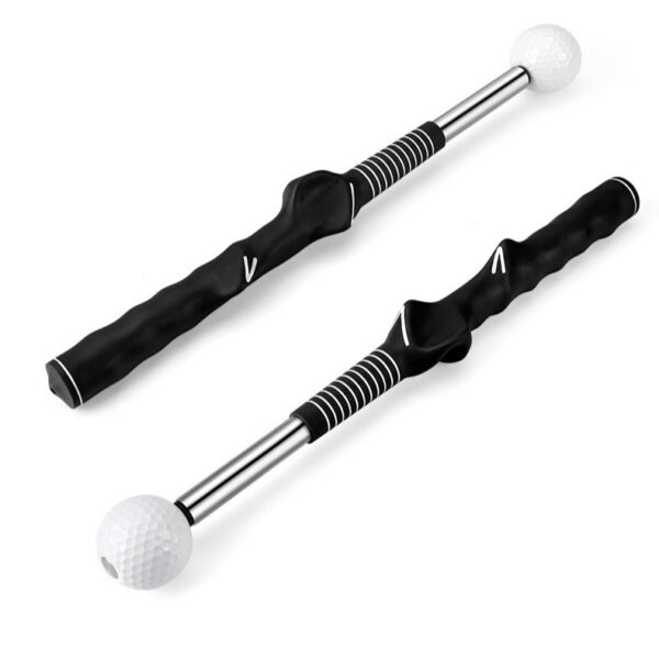 golf retractable swing trainer indoor swing practice stick