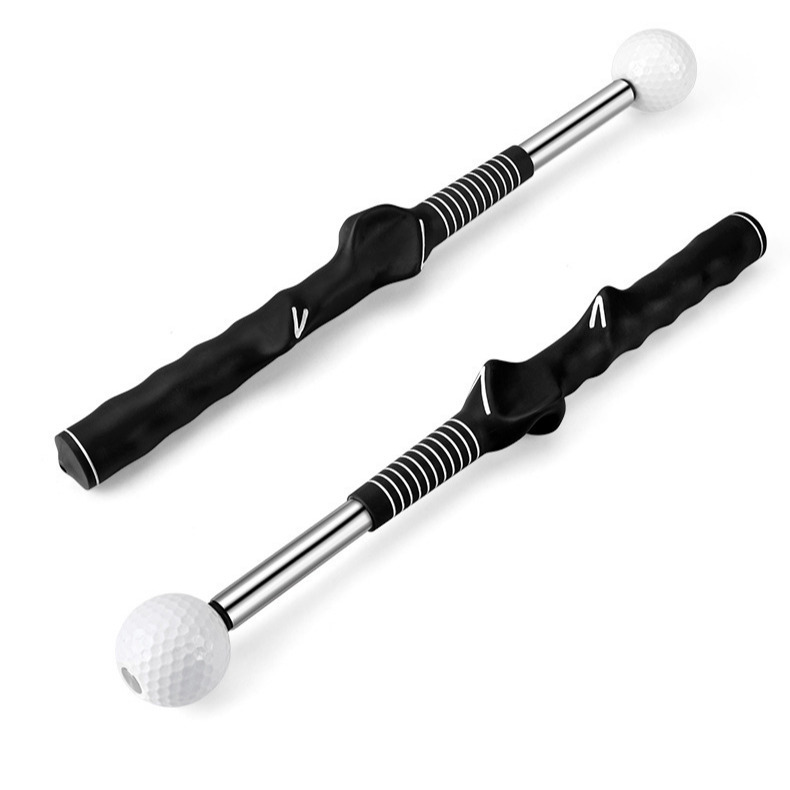 golf retractable swing trainer indoor swing practice stick