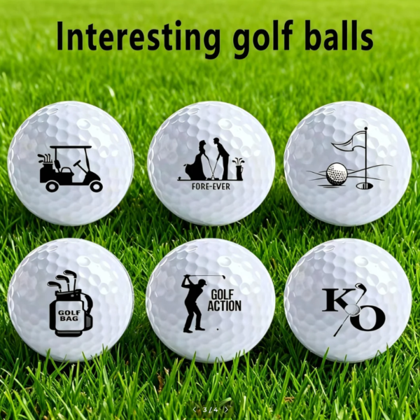 golf double ball set with golf tee