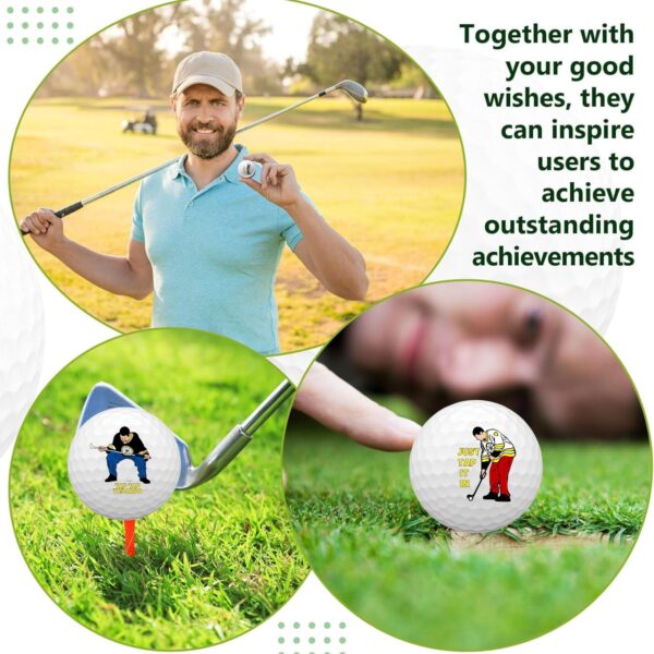 golf double ball set with golf tee