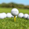 cool and strange double layer golf ball a box containing 12 pieces
