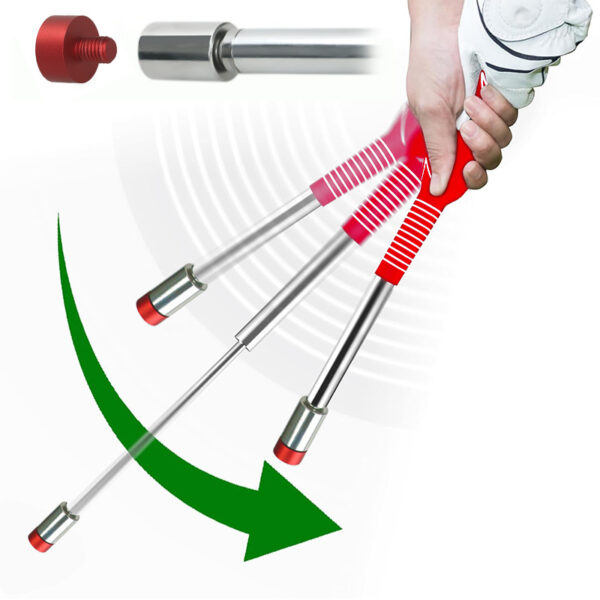 golf retractable swing trainer indoor swing practice stick