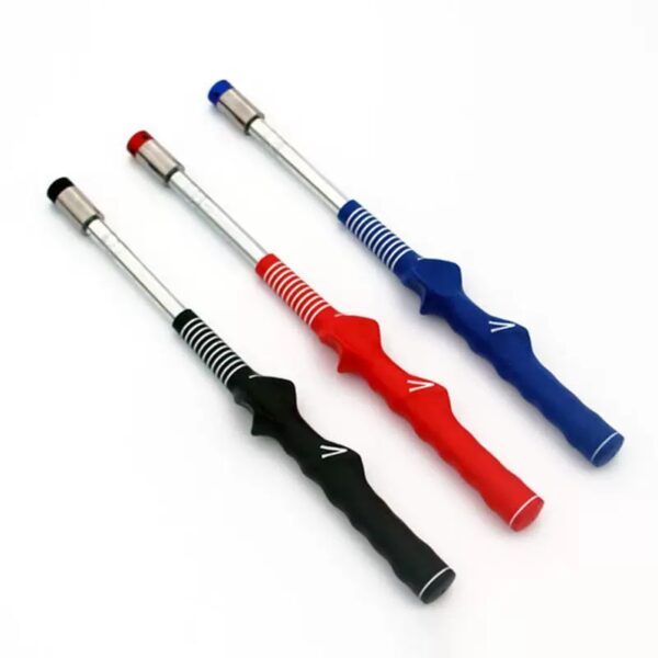 golf retractable swing trainer indoor swing practice stick