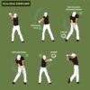 golf retractable swing trainer indoor swing practice stick