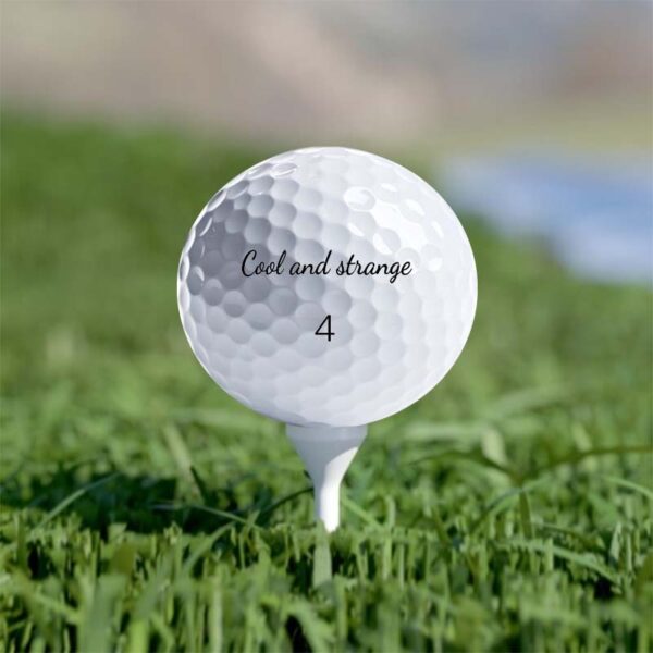 cool and strange double layer golf ball a box containing 12 pieces