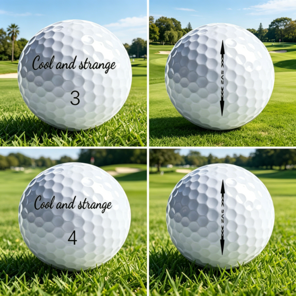 cool and strange double layer golf ball a box containing 12 pieces