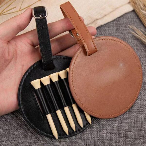 golf ball nail leather case golf ball nail leather case