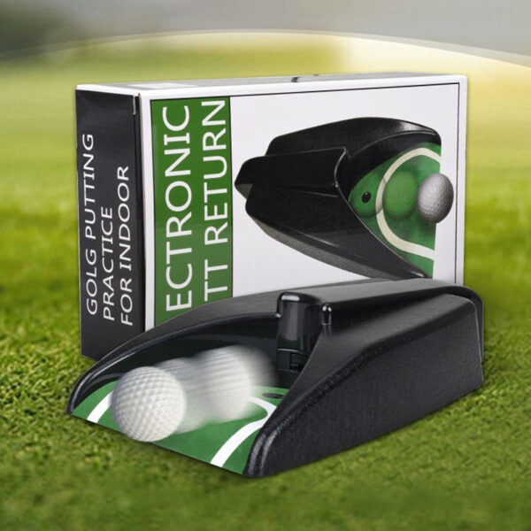 golf putter electric ball return device for golf putting practice